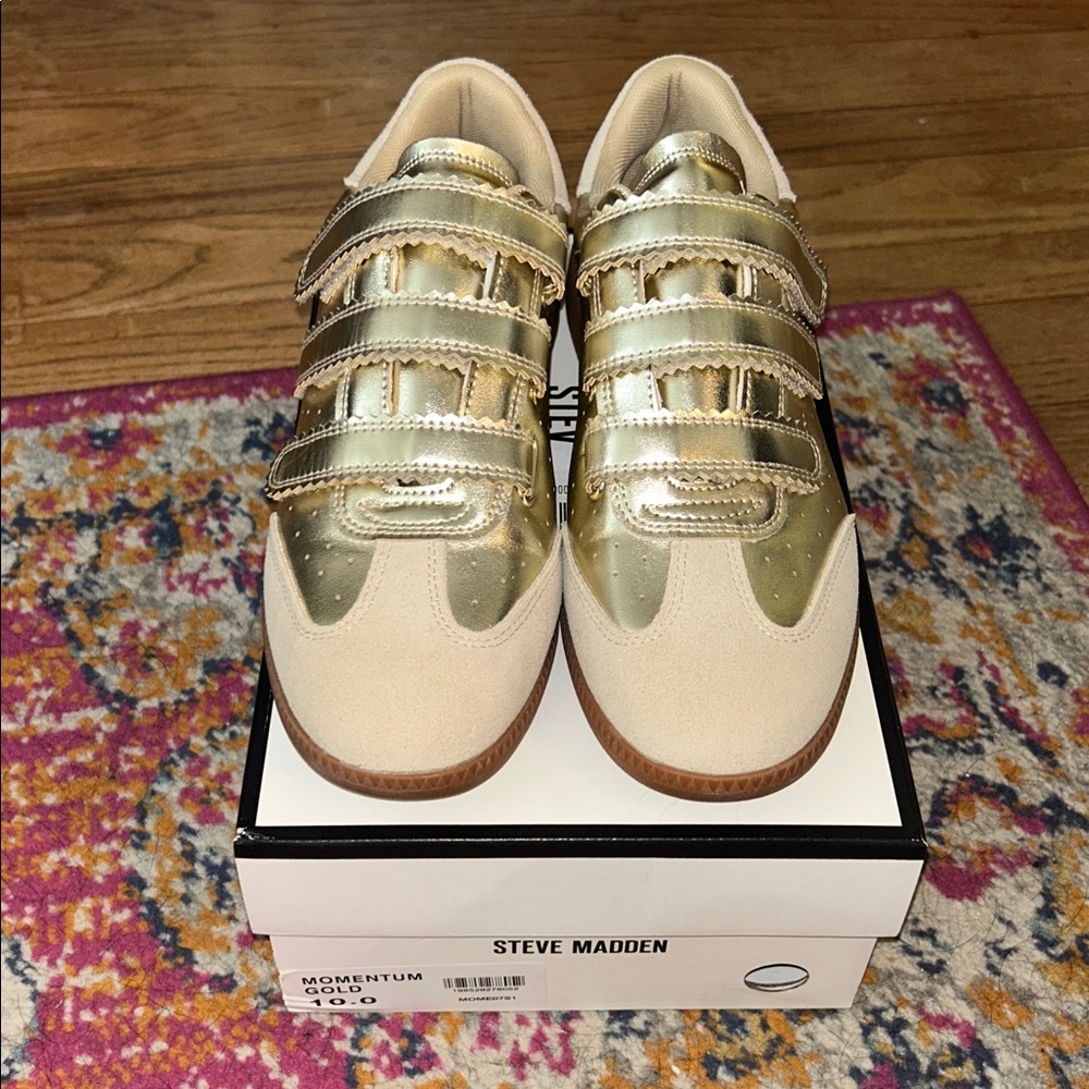 Women’s Steve Madden Gold Sneakers